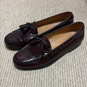 Cole Haan Dark Burgundy Tassel Loafers
